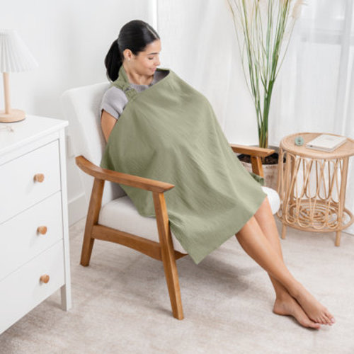 Comfy Cubs Breathable Nursing Cover - 100% Muslin Cotton with Rigid Hoop | Wayfair
