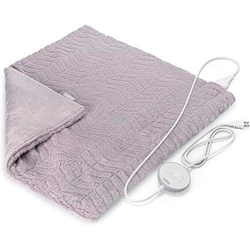 Pure Enrichment PureRadiance Ultra-Wide Heating Pad - 6 Heat Settings, Soft Faux Fur, 20" x 24", Machine Washable
