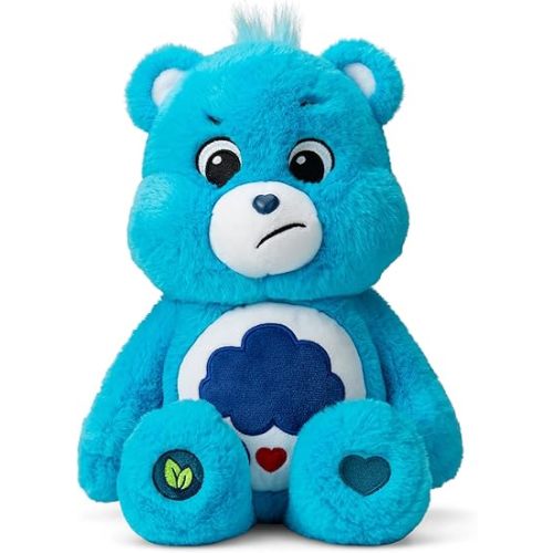 Care Bears 14” Grumpy Bear - Blue Plushie for Ages 4+ – Perfect Stuffed Animal Holiday, Birthday Gift, Super Soft and Cuddly – Good For Girls and Boys, Employees, Collectors