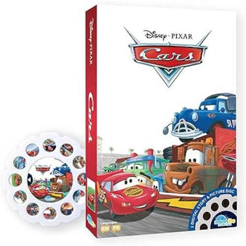 Moonlite Storytime Cars Storybook Reel, A Magical Way to Read Together, Digital Story for Projector, Fun Sound Effects, Learning Gifts for Kids Ages 1 Year and Up