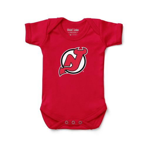 Newborn & Infant New Jersey Devils Chad & Jake Red Primary Logo Bodysuit