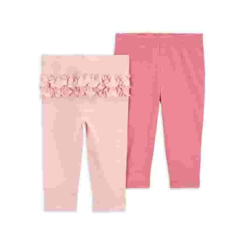 Carter's Child of Mine Baby Girl Pants, 2-Pack, Sizes Preemie-12 Months
