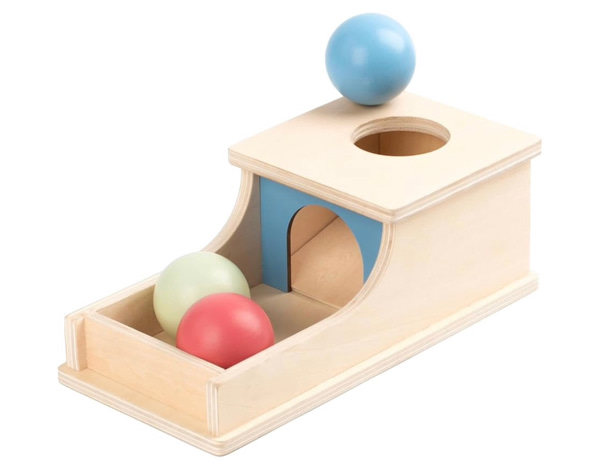 Busy edition Wooden Object Permanence Box
