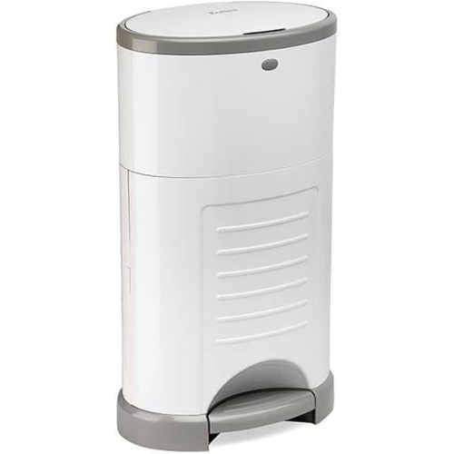 Korbell Standard 16 Litre, Hands Free Nappy Disposal Bin, Pure White,Nappy Disposal Bin - Standard (16 Litre),Classic