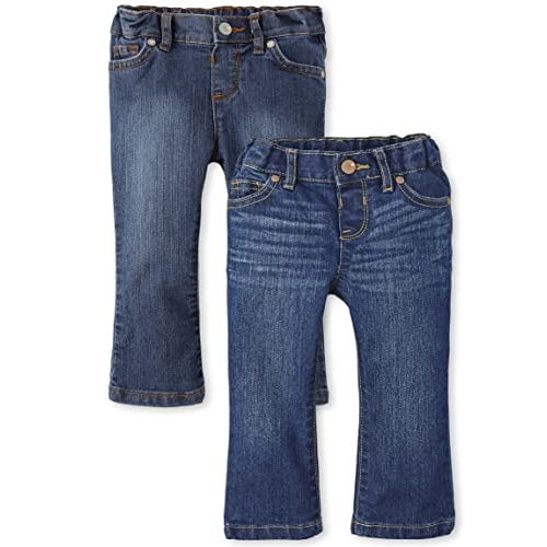 The Children's Place Baby Toddler Girls Basic Bootcut Jeans