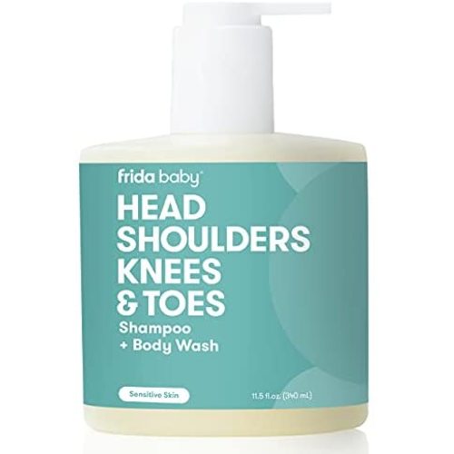 Head Shoulders Knees & Toes Shampoo + Body Wash by Frida Baby Head to Toe Tear Free Baby Shampoo and Body Wash for Sensitive Skin and Dry Skin