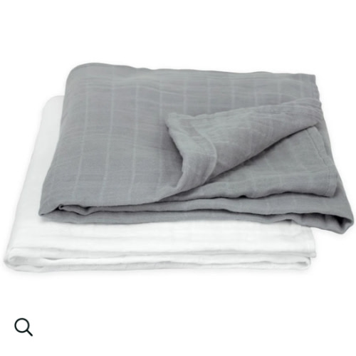green sprouts® Muslin Swaddle Blankets made from Organic Cotton (2 pack)