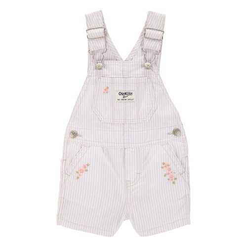 Oshkosh Girl World's Best Overalls, Purple Stripe, 18M