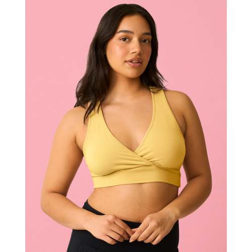 French Terry Racerback Nursing & Sleep Bra | Raspberry Pink - Kindred Bravely