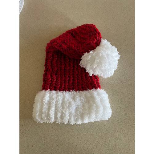 Newborn Knit Santa Hat