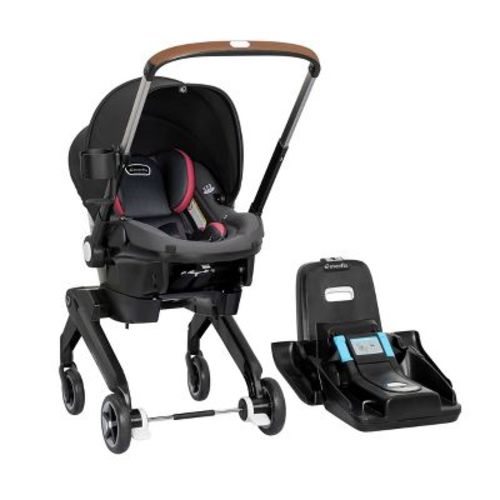 Evenflo Shyft DualRide Travel System with Carryall Storage - Boone Gray