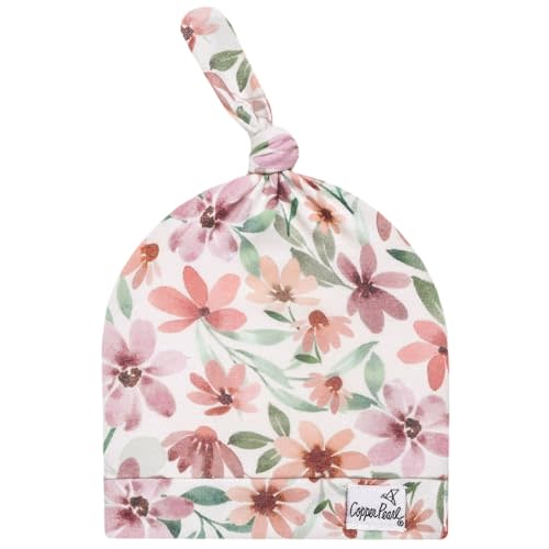 Copper Pearl, Natalie, Baby Beanie Hat Top Knot