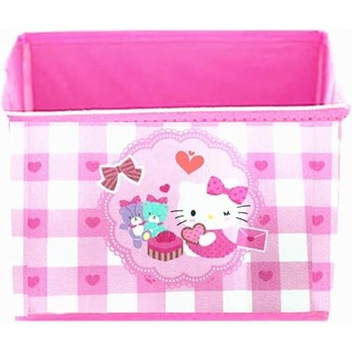 Kerr's Choice Cute Desk Box for Girls - Kawaii Storage Box, Foldable Baskets | Office Desk Room Decoration