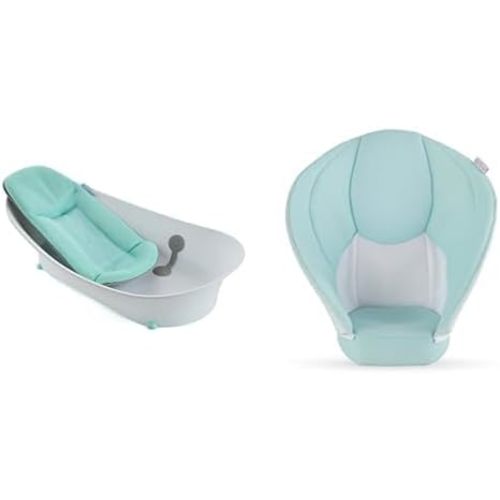 Bundle of Contours Oasis 4-in-1 Comfort Cushion Infant Bathtub and contours Cozy Baby Bathtub for Sink - Blue, Mint