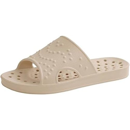 shevalues Shower Shoes for Women with Arch Support Quick Drying Pool Slides Lightweight Beach Sandals with Drain Holes