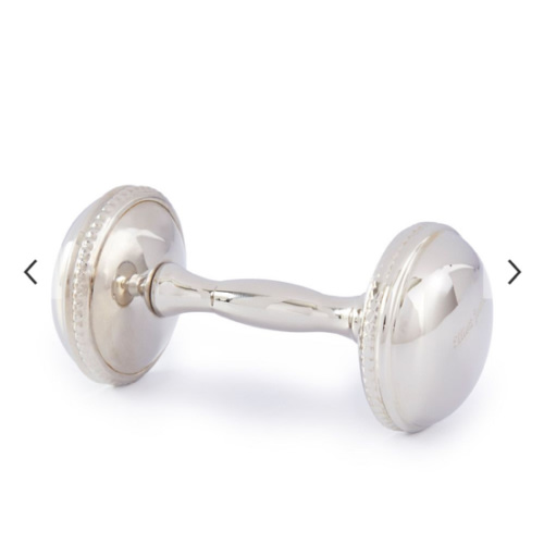 Silver Baby Rattle