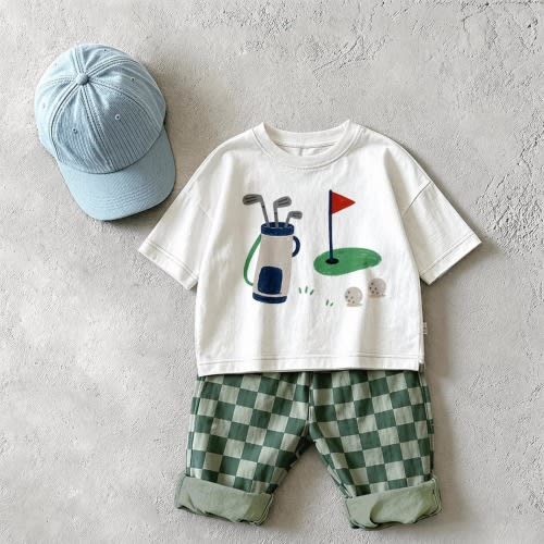 6-12 month Baby & Golf Checkerboard 2 Piece Set
