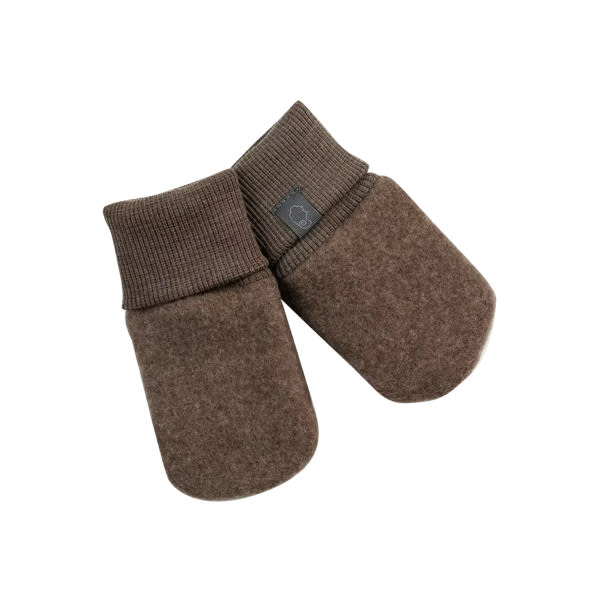 Baby merino wool fleece mittens