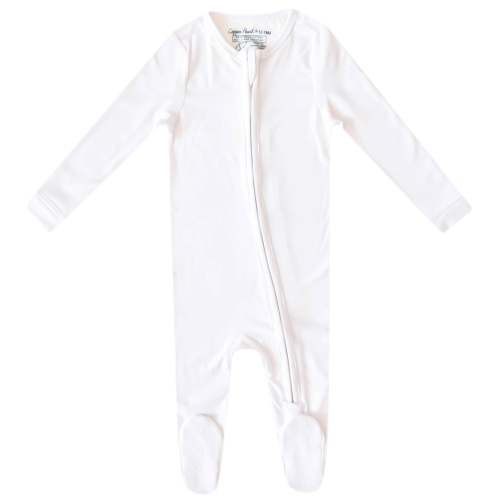 Zip-Up Footie Pajama - Dove
