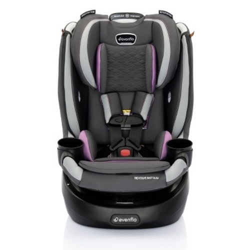 Evenflo Revolve360 Slim 2-in-1 Rotational Car Seat with Quick Clean Cover - Sutton Purple