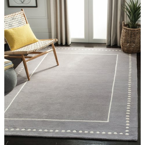 SAFAVIEH Handmade Bella Alverta Dotted Border Wool Rug