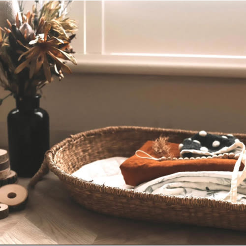 Nyla Seagrass Changing Basket – Olli Ella USA