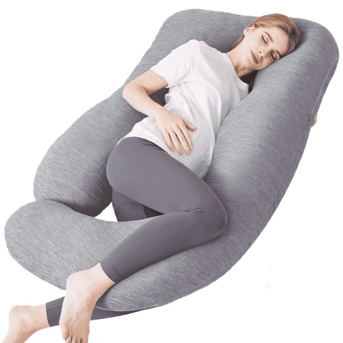 COOKEY Cooling Pregnancy Pillow,U Shaped Full Body Maternity Pillows for Belly and Back Support,Super Breathable for Hot Sleeper