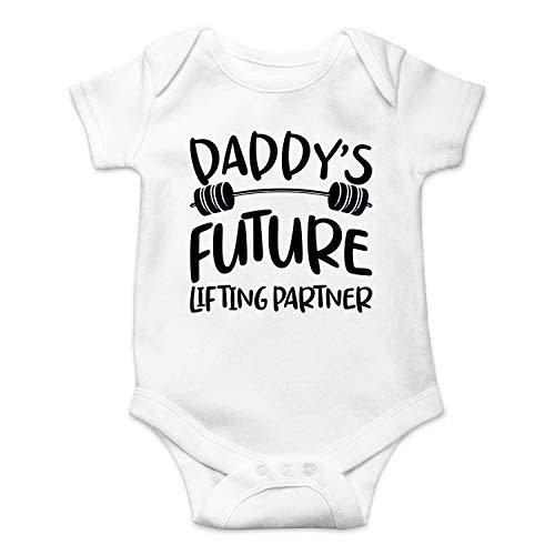 Daddy's Future Lifting Partner - Funny Baby Essentials Bodysuit - Baby Girl Clothes Boy Romper