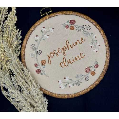 Baby Name Embroidery Hoop / Hand Embroidery / Custom Baby Gift / Birth Announcement / Baby Shower Gift / Gender Reveal / Nursery Decor