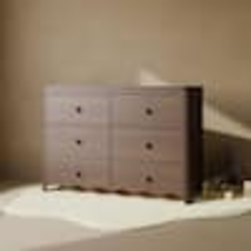 Storkcraft Casablanca Hazelnut 6 Drawer 48.11 in. Wide Dresser 03766-608
