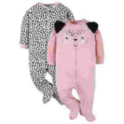 Gerber Baby Neutral Sleep ´N Play Footed Pajamas, 2-Pack, Sizes Preemie - 6/9 Months