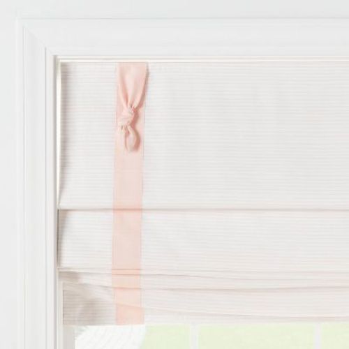 27" X 64" Blackout Roman Kids' Shade Pink With Striped - Pillowfort™