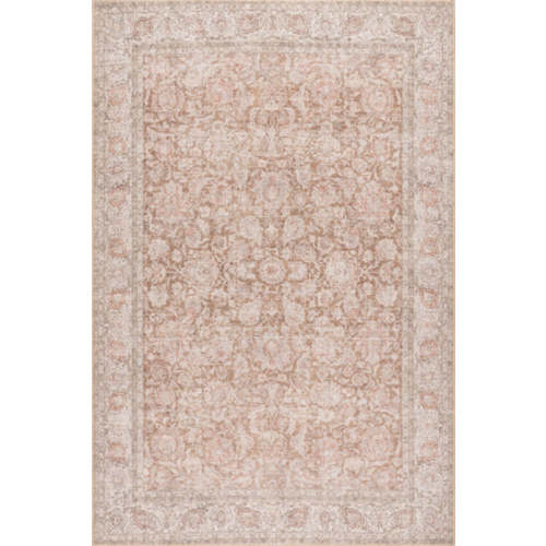 Clinton Antiqued Jute-Blend Rug | Rust