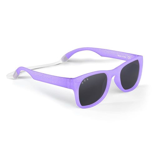 ROSHAMBO Unbreakable Baby Sunglasses with Strap BPA-free – Girls Boys 0-24 months Infants – Polarized Lens, Assembled in USA