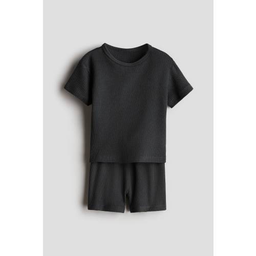 2-PIECE WAFFLED COTTON SET 9M