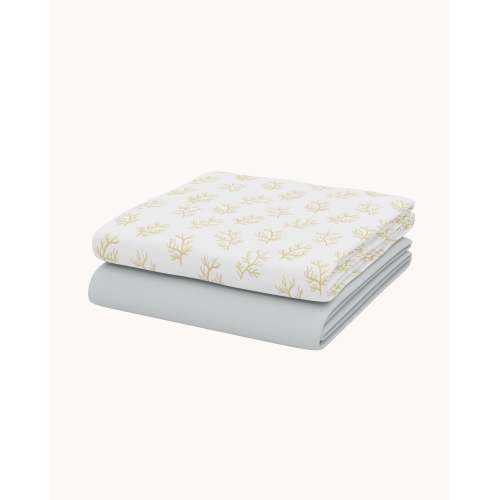 Coral Crib Sheet Set