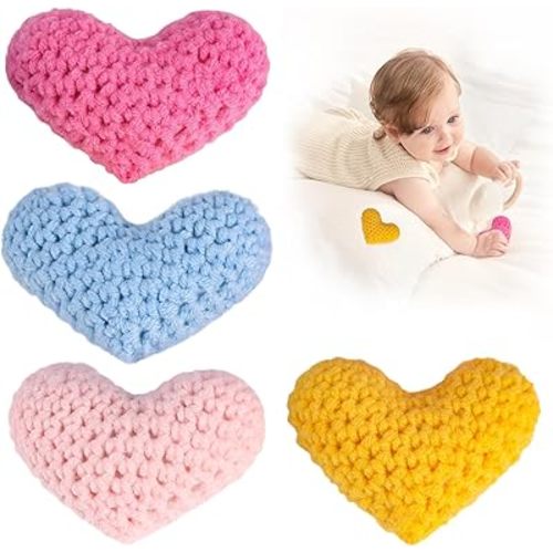 4 Pcs Scent Bonding Hearts NICU Preemie, Mothers Essential Pick for NICU Baby Gift