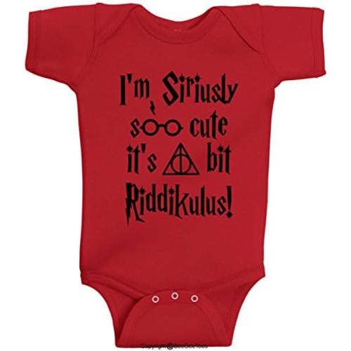 I'm Siriously Soo Cute It's A Bit Riddikulus Wizard Funny Baby One Piece Romper