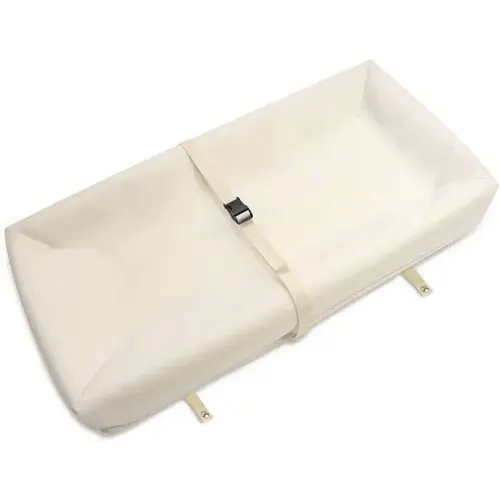 Naturepedic Organic Contoured Changing Pad - Easy to Clean, Lightweight & Portable - Comfort 4-Sided Waterproof Baby Diaper Changing Pad for Dresser or Changing Table - 16" x 31"