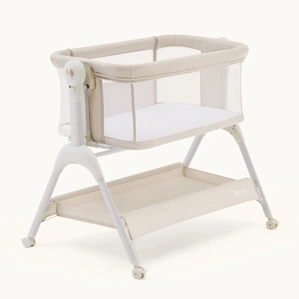 Harppa Cuddly Sway 3-in-1 Rocking Baby Bassinet & Bedside Sleeper, Anti-Reflux Newborn Cradle Bed