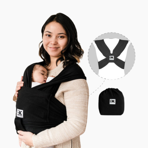 Baby K'tan Original Baby Wrap Carrier - Black, Small