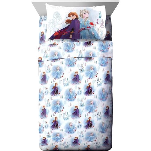 Jay Franco Disney Forest 3 Piece Twin Sheet Set, Frozen 2 Spirit