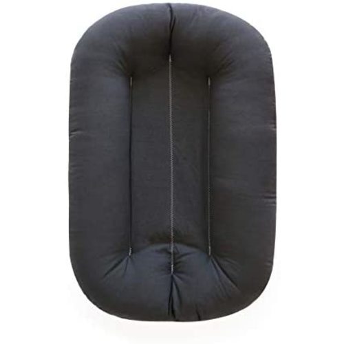 Snuggle Me Organic Bare | Baby Lounger & Infant Floor Seat | Newborn Essentials | Organic Cotton, Fiberfill | Sparrow