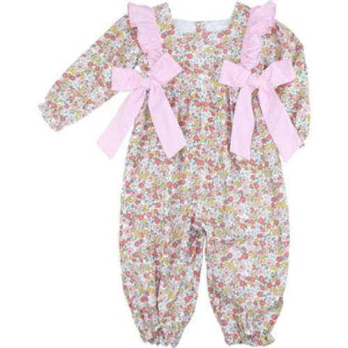 Fall Corduroy Floral Bow Long Bubble – Cecil & Lou