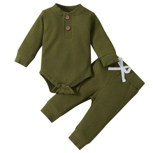 NIEWTR Baby Boy Fall Clothes Long Sleeve Little Dude Contrast Color Sweatshirt Top Pants Set Cute Toddler Winter Outfit Children's Thermal Underwear Set for 6 12 18 24 M(6-12 Months)