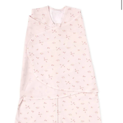 Pink Floral Cotton Swaddle Newborn | HALO