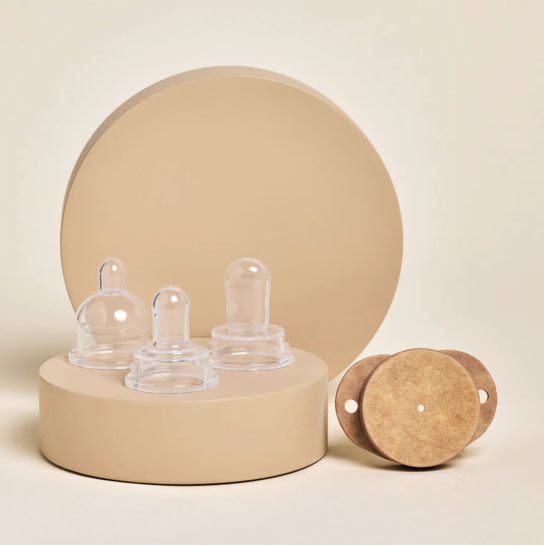 Plastic-Free Newborn Pacifier Starter Kit - 3 Nipple Shapes | All For American