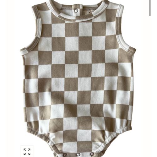 Tiramisu Checkerboard / Organic Dune Bubble – SpearmintLOVE