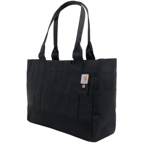 Carhartt Horizontal Zip, Durable Water-Resistant Tote Bag with Zipper Closure