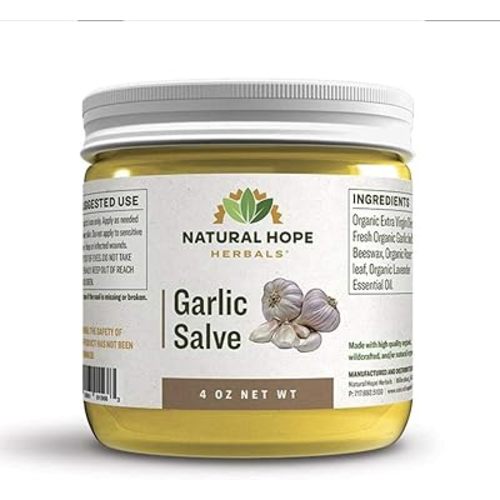 Konvalia Naturals Garlic Salve For Chest, Back, and Soles of Feet - 4 oz